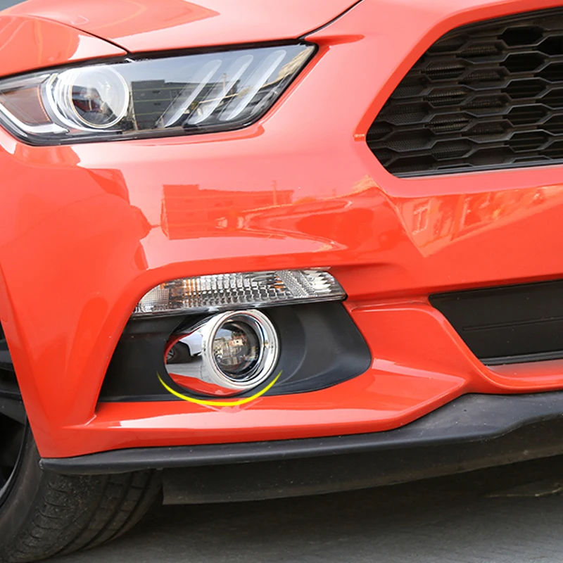 

Декоративная крышка противотуманной фары, наклейки на автомобиль для Ford Mustang 2015 2016 2017 2018 2019, модифицированные аксессуары для интерьера, Стай...