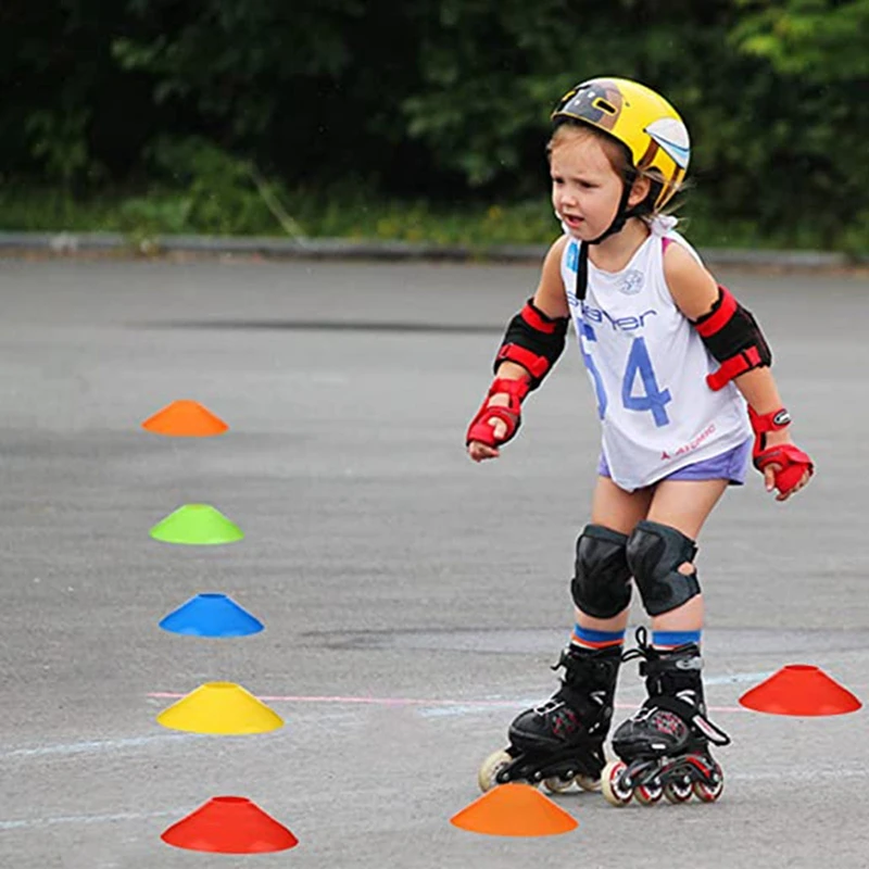 

50pcs Disc Soccer Training Sign Football Cones Plate Disc Training Soccer Cones Set For Basketball Skating Kids Games Outdoor