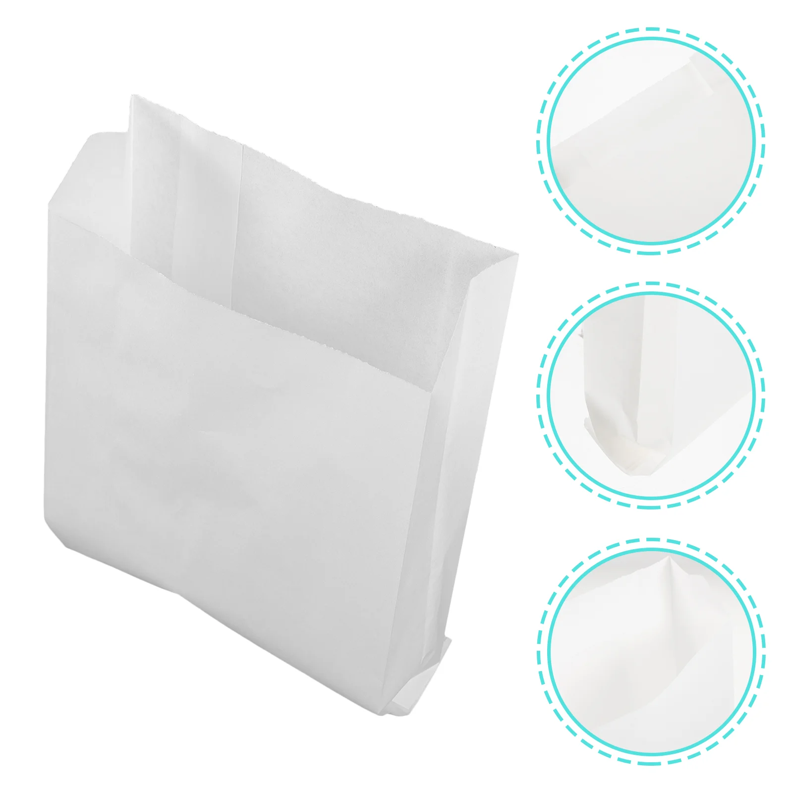 

100pcs Multi-functional Food Wrapping Bag Oil-proof Takeaway Wrapping Bag Paper Wrapping Bag