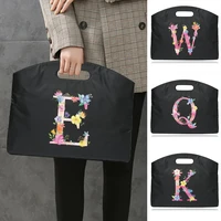 2022 fashion briefcase document a4 bag case briefcase for laptop trend handbags light business pink letter printing tote