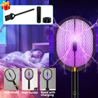 Светодиодная Электронная ловушка для комаров, 3 в 1, 3000 В, USB-зарядка