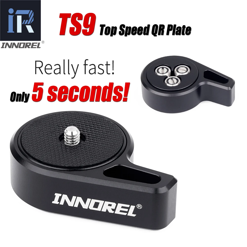 Пластина быстрого крепления TS9 основная пластина для камеры с винтом 1/4-3/8 дюйма