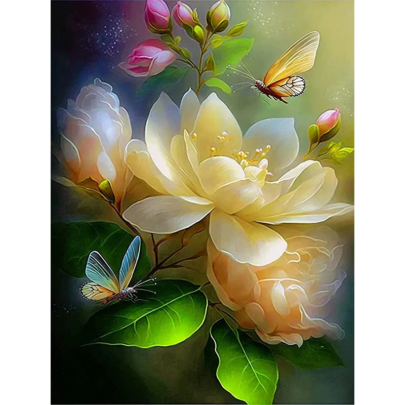 

New 5D Diamond Painting Animal Dragonfly Diamond Mosaic DIY Full Drill Flower Embroidery Art Cross Stitch Kits Home Decoration