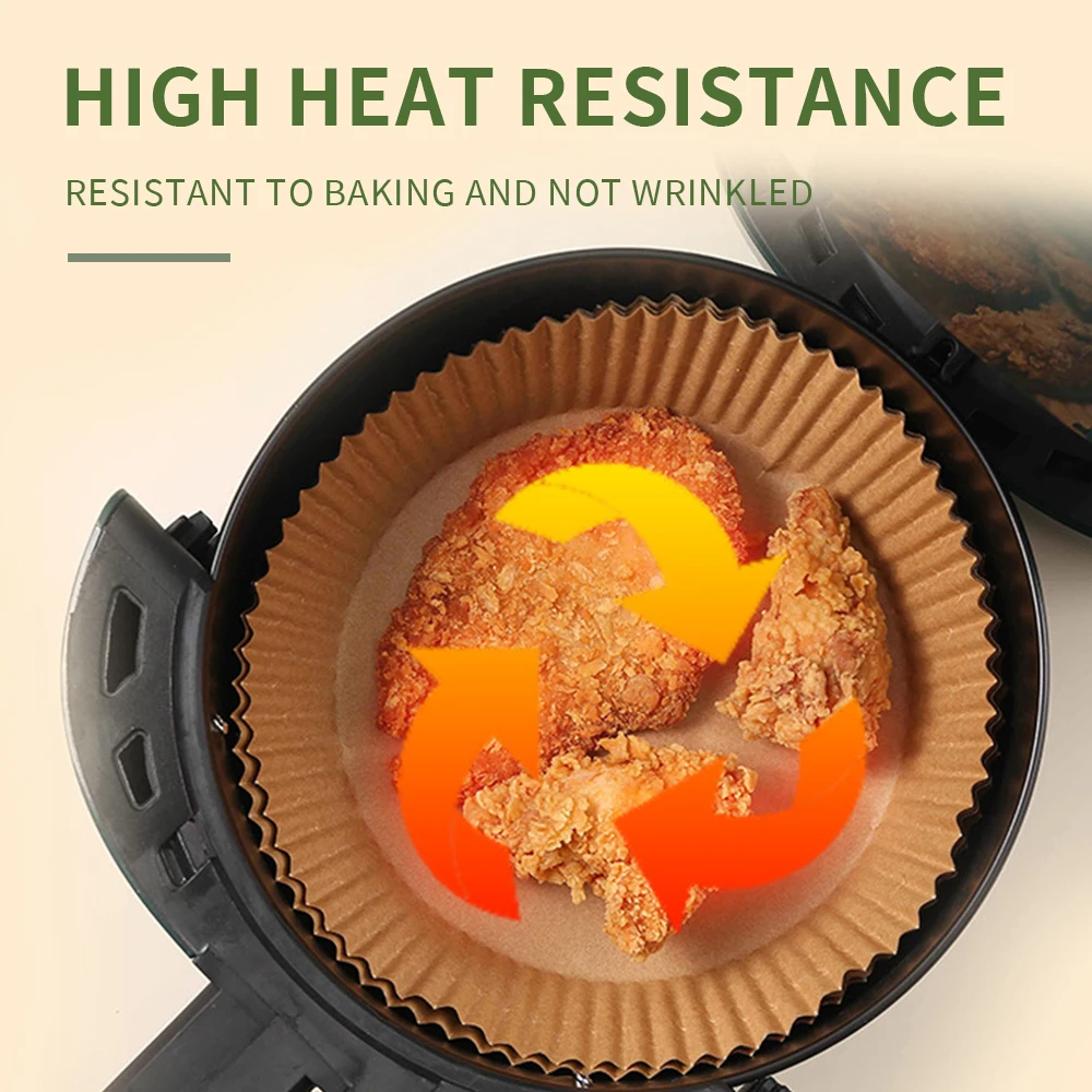 

Parchment Tool Paper Micro-wave Non-stick Oil-proof Air Liner Filters Paper Fryer 50pcs Baking Liners Kitchen Disposable Paper