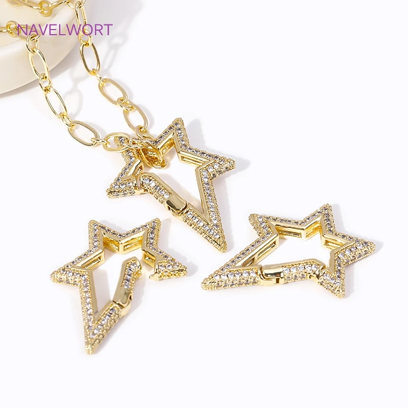 застежки для бижутерии Блестящая циркониевая БЫСТРОРАЗЪЕМНАЯ пружинная