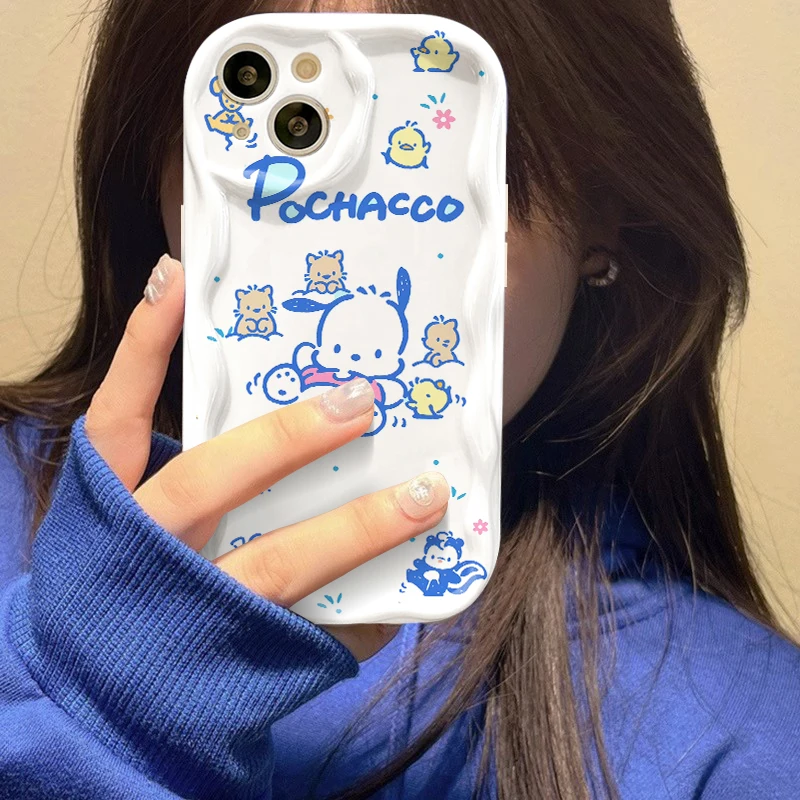 Чехол Sanrio Pachacco для Xiaomi Redmi Note 12S 12 4G 5G Turbo 11S 11 Pro Plus 10 9 9T 12C 11A Prime 10X 9A 9C 9i Белый