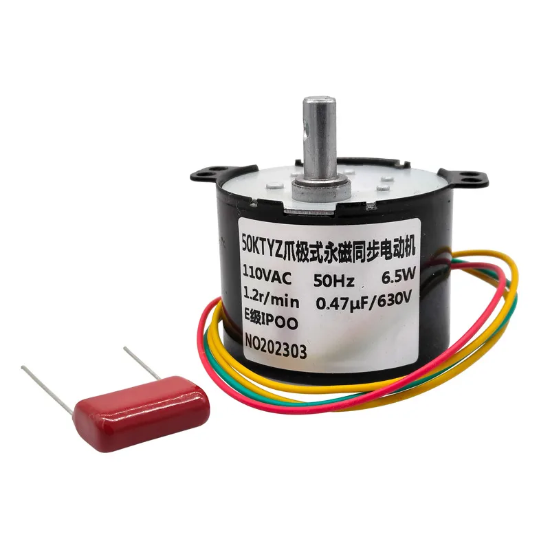 50KTYZ AC 110V Permanent Magnet Synchronous Motor 6W Speed Reducer Motors Controllable Positive And Negative Inversion