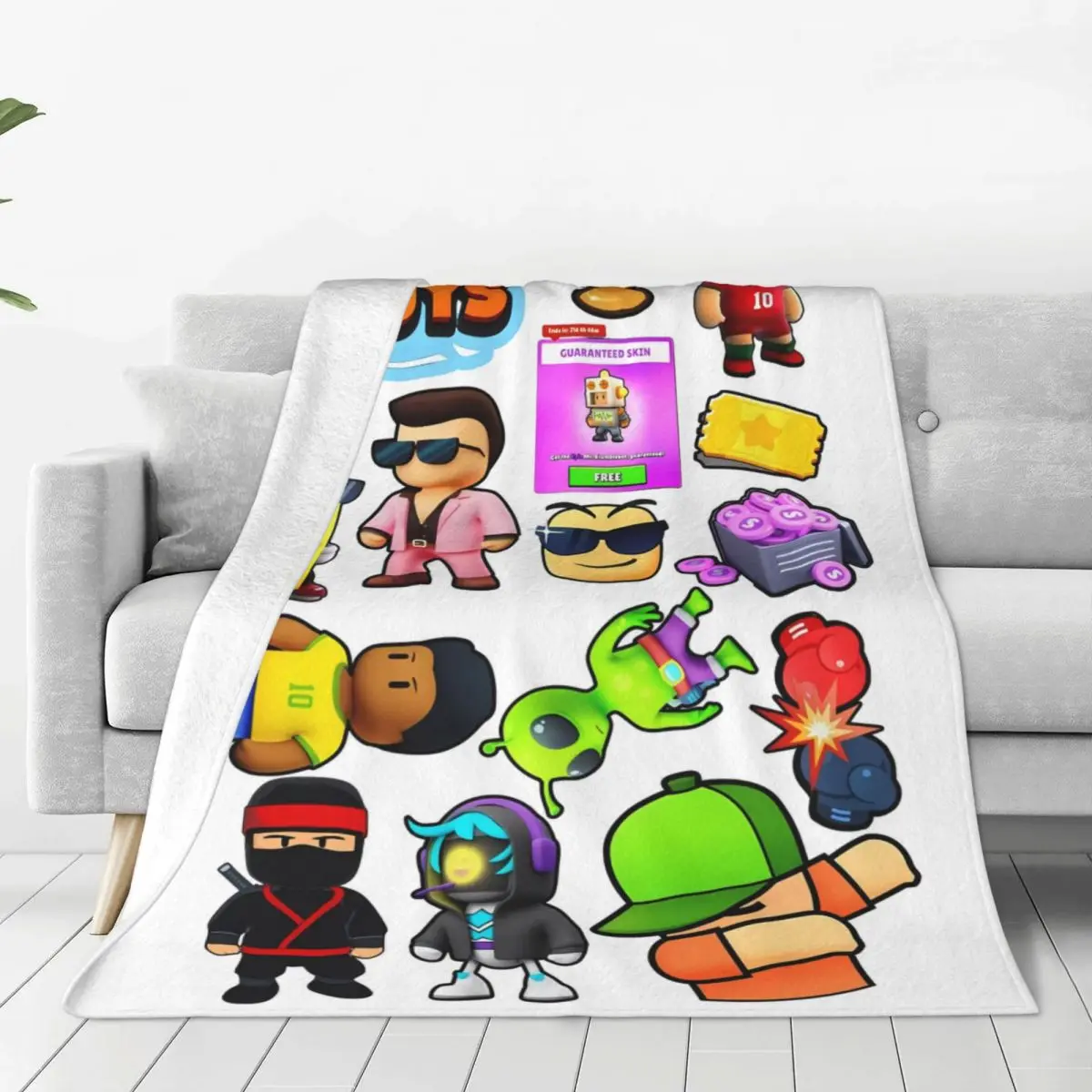 Теплое мягкое одеяло для кемпинга плюшевое с принтом диван стул фланелевое