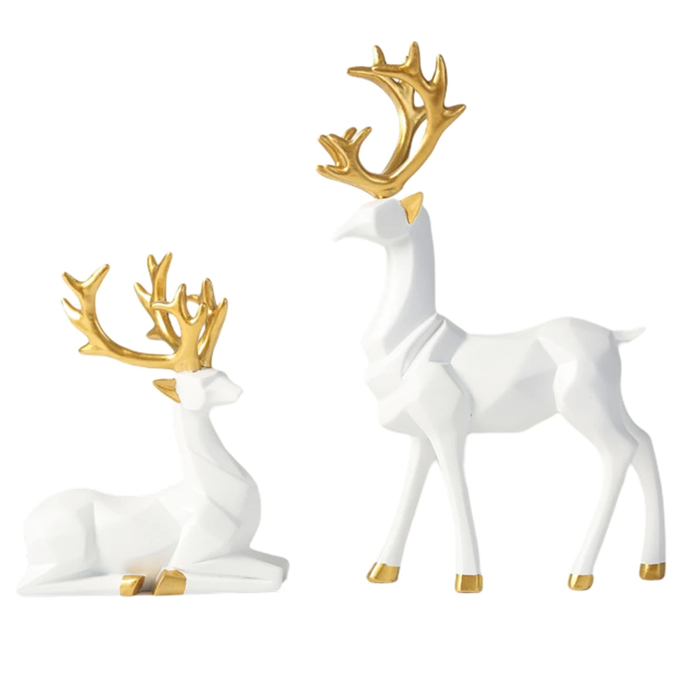 Статуэтка оленя в скандинавском стиле статуэтка сидящего из смолы фигурки
