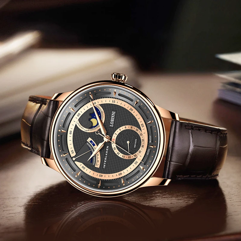 Men's Automatic Mechanical Watch Luxury Fashion Design Seagull Movement Wristwatches Man