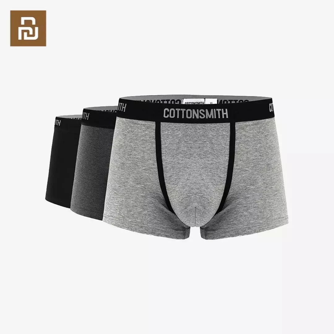 

3 шт./упаковка, мужское нижнее белье Youpin Cottonsmith