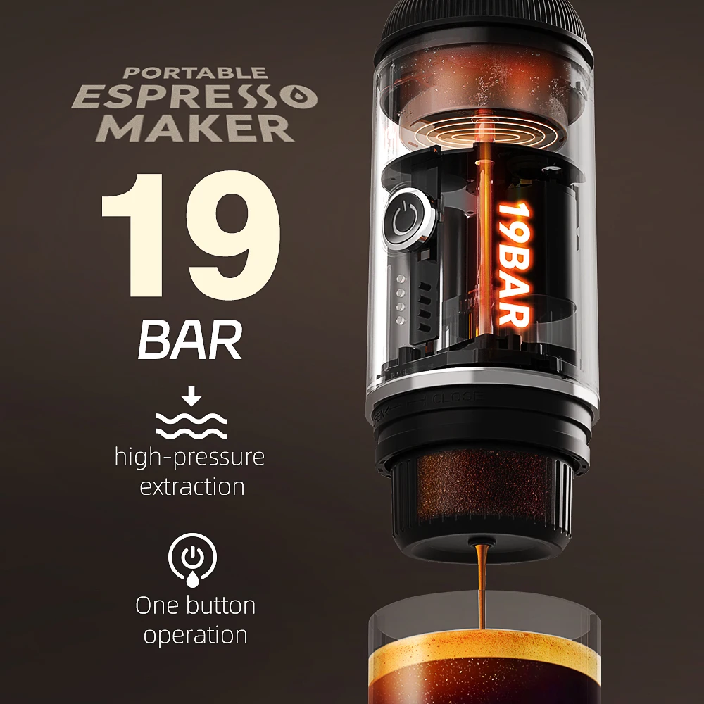 Портативная Уличная Беспроводная Электрическая Кофеварка Для Эспрессо Cafelffe Me2218