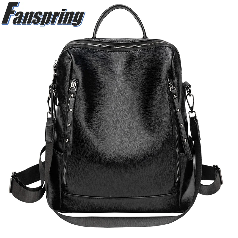 

Designer Fashion Women Backpack Big Capacity Luxury Bag 2022 New Leather Pu Travel Backpack School Girl Simple Brand Handbag
