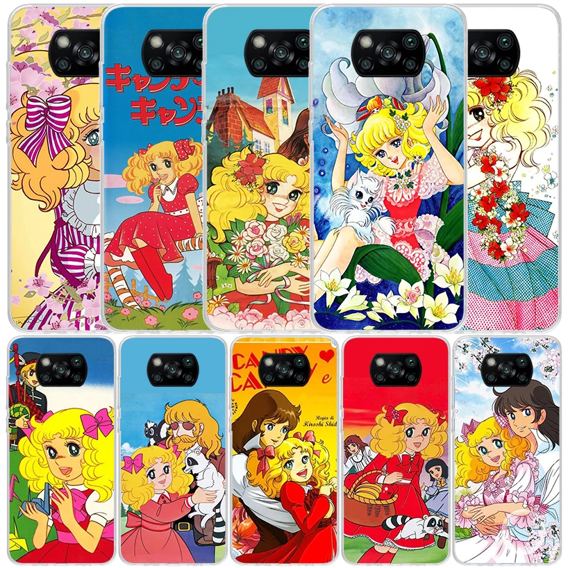 Чехол для телефона Candy 90s с аниме Xiaomi Poco X6 X5 X4 X3 Nfc F6 F5 Pro F4 Gt F3 F2 F1 M5S M4 M3 M2 мягкая