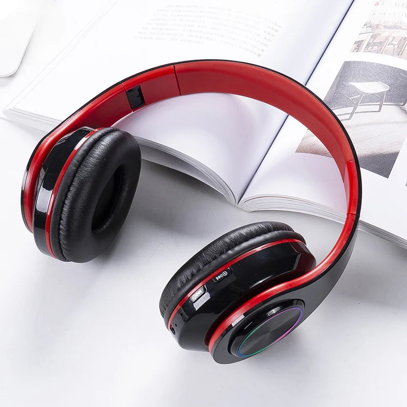 

B39 Bluetooth Headphones Wireless Luminous Headset Foldable Stereo Earphones with Microphone Support SD Card for Xiaomi iPhone