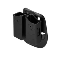 tege universal mag pouch high quality double stack magazine pouch 9mm 40 pistol airsoft belt clip holder case