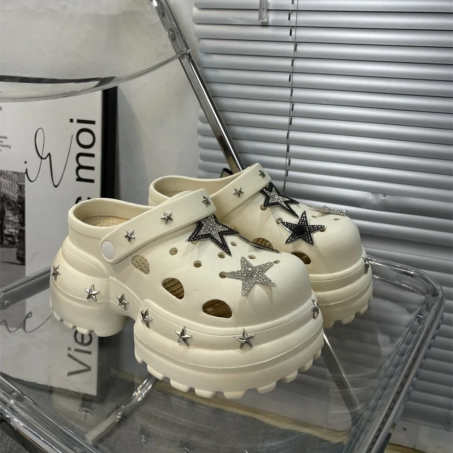 Женские летние сандалии на высоком каблуке 10 см