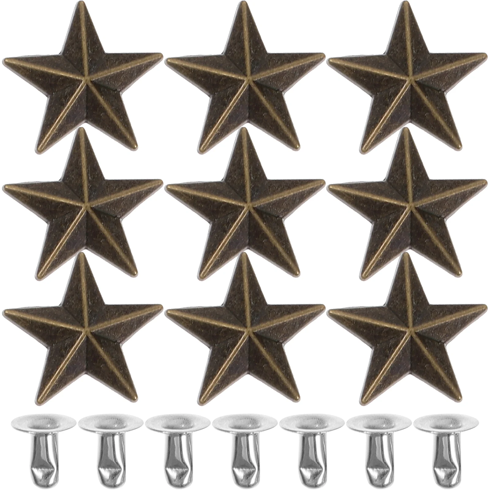 

10 Pcs Sandalias De Mujer Punk Rivets Kit Celebrity Clothing Spike Alloy Spikes