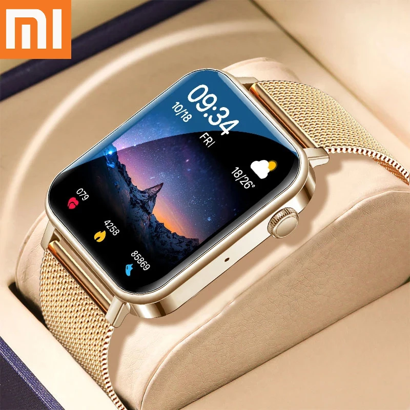 

Смарт-часы XIAOMI женские с поддержкой Bluetooth и тонометром