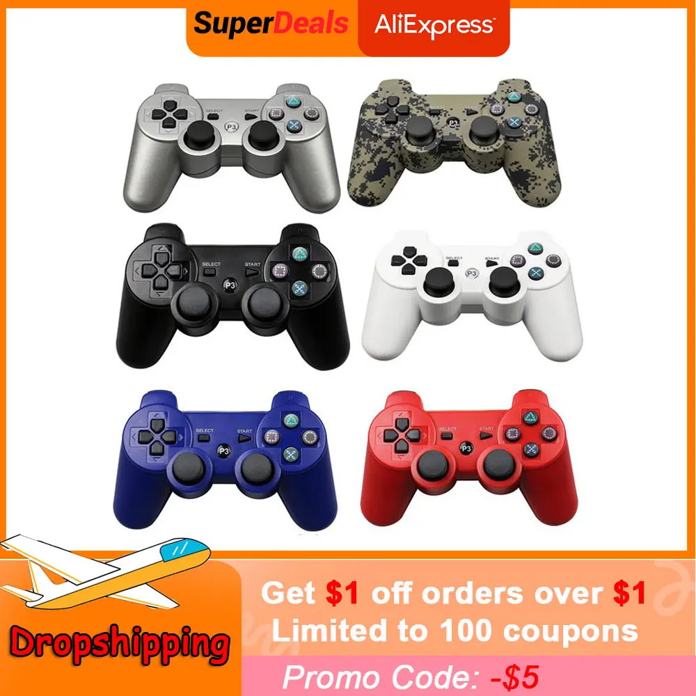 

Dropshipping For Playstation 3 Controller Wireless Bluetooth Game Controllers Game Gamepad For Sony Ps3 Remote Control Joystick