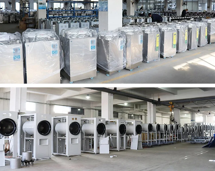 35л 50л ЖК-дисплей Автоматический импульсный вакуумный настольный автоклав