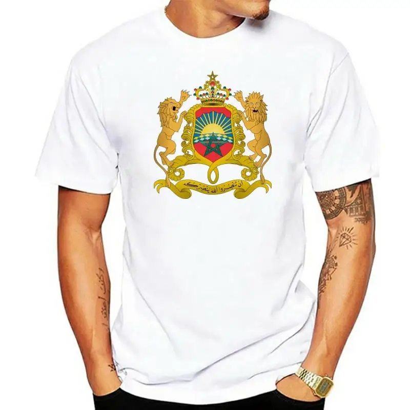 

Moroccan Coat Of Arms T-Shirt Tee Shirt Free Sticker Morocco Flag Mar Ma 32Nd 30Th 40Th 50Th Birthday Tee Shirt