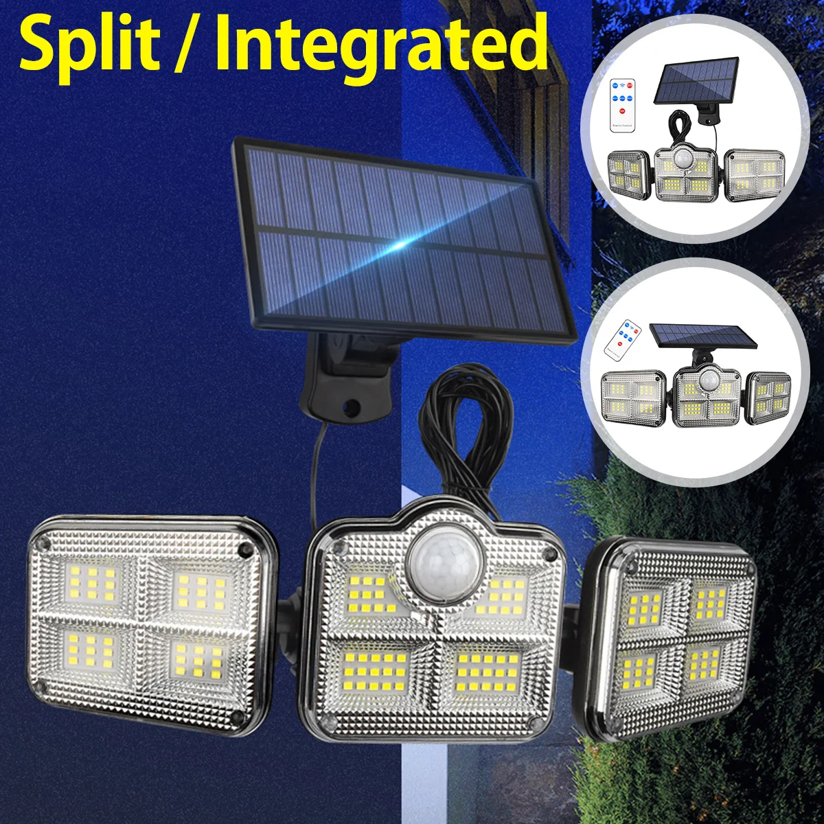 

NewSolar Flood Light with 122 LEDs Motion Sensor Security Light IP65 Waterproof Door Light with 2400mAh Battery Solar Fence Ligh