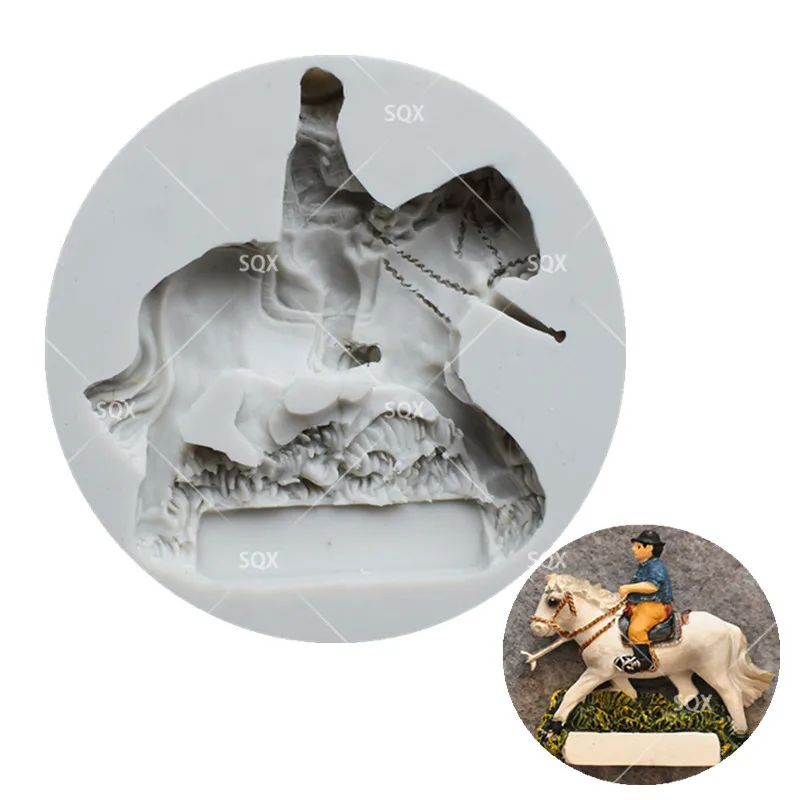 

Riding Men's Silicone Mould, Cake Decorating Tool, Chocolate Mould, Fondant Mould 1538