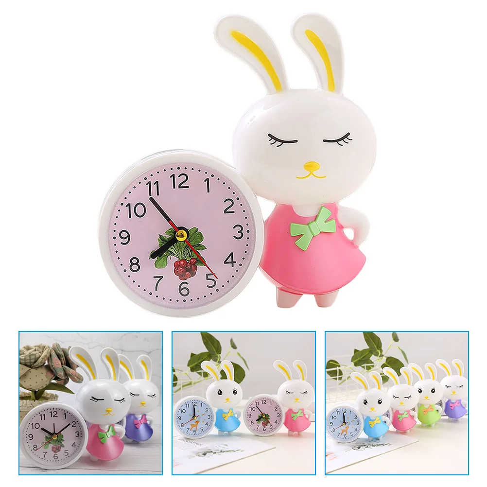 

Clock Alarm Bunny Rabbit Children Roomoperated Kids Decoration Year New Bedroom Table Desk Girls Gifts Favors Party Non Ticking
