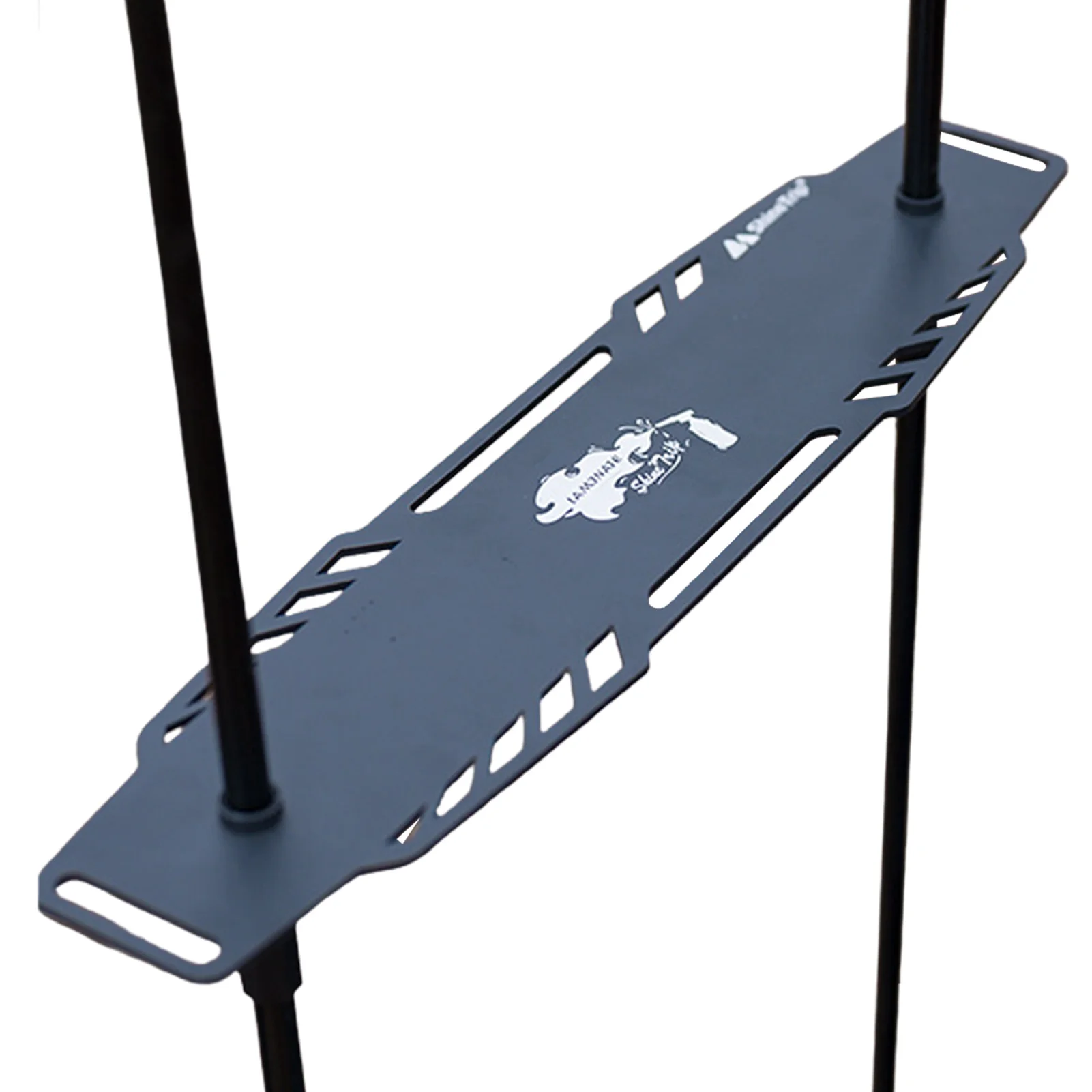 

Наружная настольная полка, алюминиевый держатель для посуды для кемпинга, портативная матовая черная полка, ламинированные уличные аксесс...