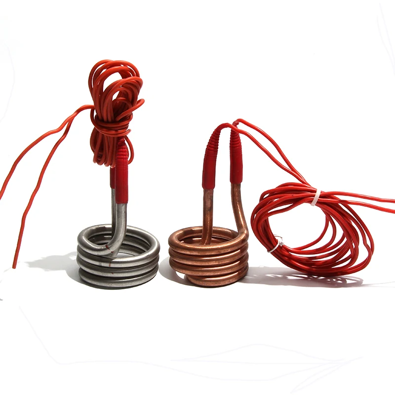 220 В водонагревательный элемент погружная водонагревательная труба для дайвинга 1 кВт/2 кВт 201SUS Полностью герметичная для подогревателей бассейна/ведра