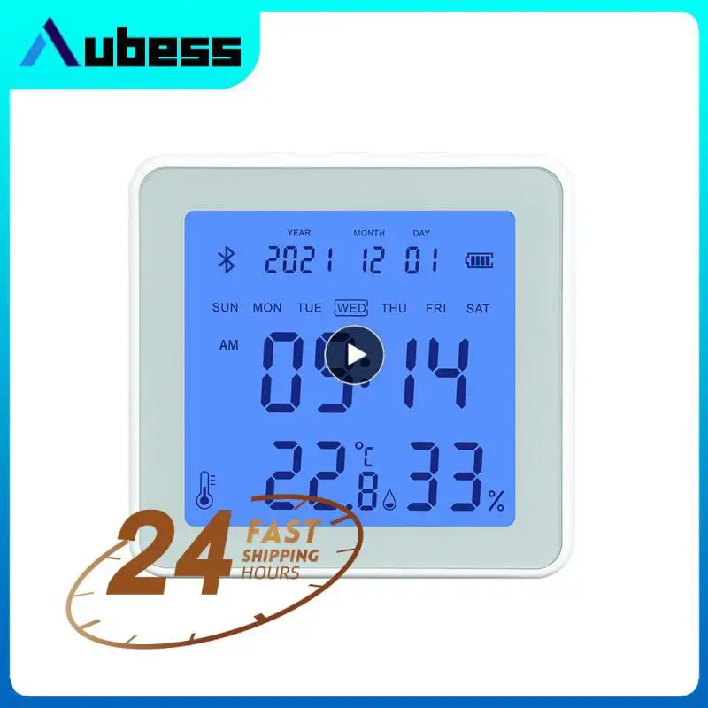 

Mobile Phone Monitoring Smart Temperature And Humidity Sensor Real-time Detection Digital Thermometer Low Power Tuya