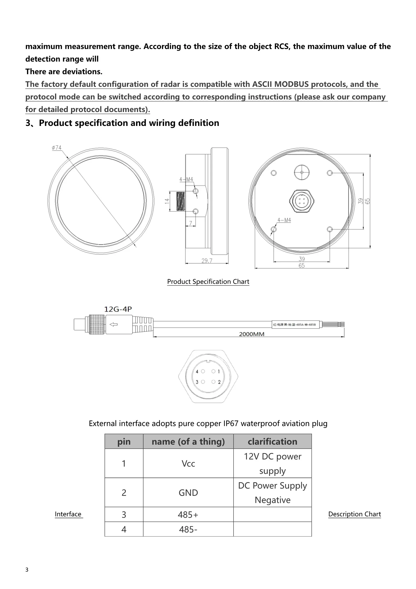 Заводской саморазработанный 80 ГГц 0 1 ~ 40 м компактная структура бесконтактный