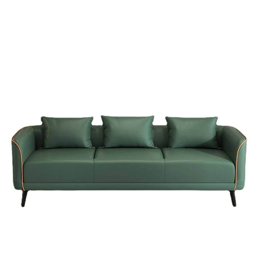 

Three Seat Living Room Sofa Antifouling Couch Thickening Springback Locus Package Large Sized Apartment Settee