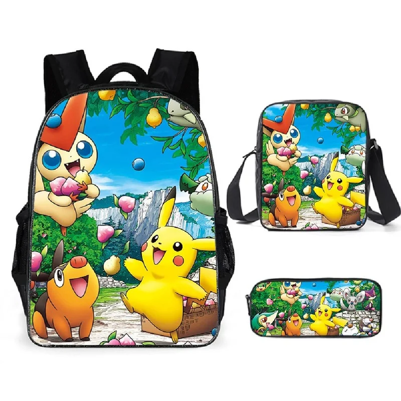 

New It's Good Pokemon Backpack Shoulder Bag Pencil Bag 28 Styles Backpack Cute Bags for Girls Christmas Birthday Gifts for Kids