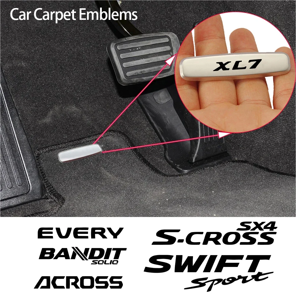 Автомобильные коврики с металлической эмблемой наклейка для Suzuki XL7 Vitara Brezza Sx4 S-Cross
