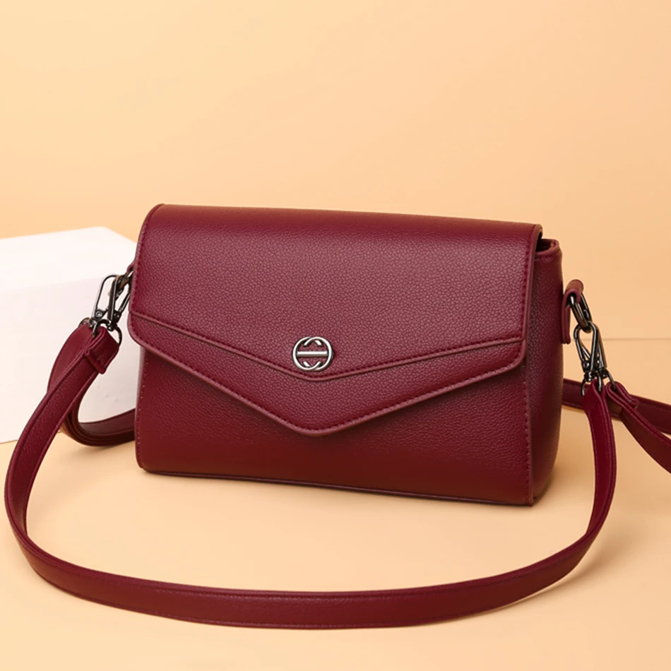 

Bags for Women Simple Designer High Quality PU Leather Bag Fashion Classic Shoulder Crossbody Bags Ladies 2022 Trend Flap Sac