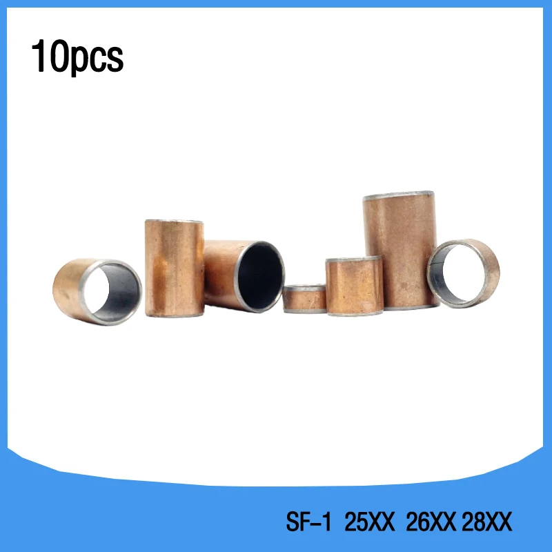 10Pcs SF1 SF-1 2510 2518 2520 2620 2820 2825 Self Lubricating Composite Bearing Bushing Sleeve sliding bearing outer 25/26/28mm - купить по