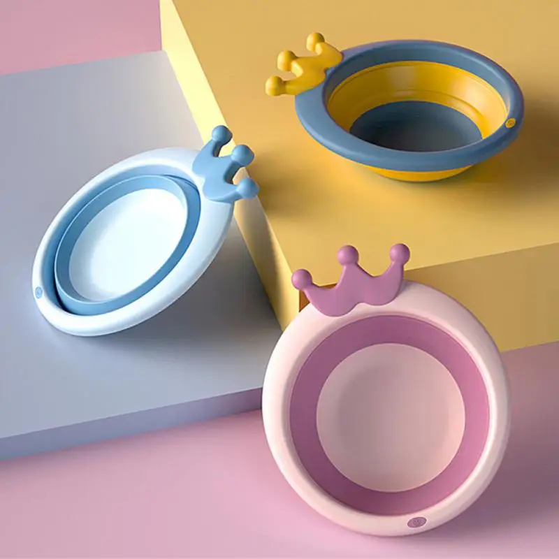 

Plastic Folding Basin Portable Travel Laundry Bason Plastic Washbasin Newborn Children's Butt Washing Cartoon Basin