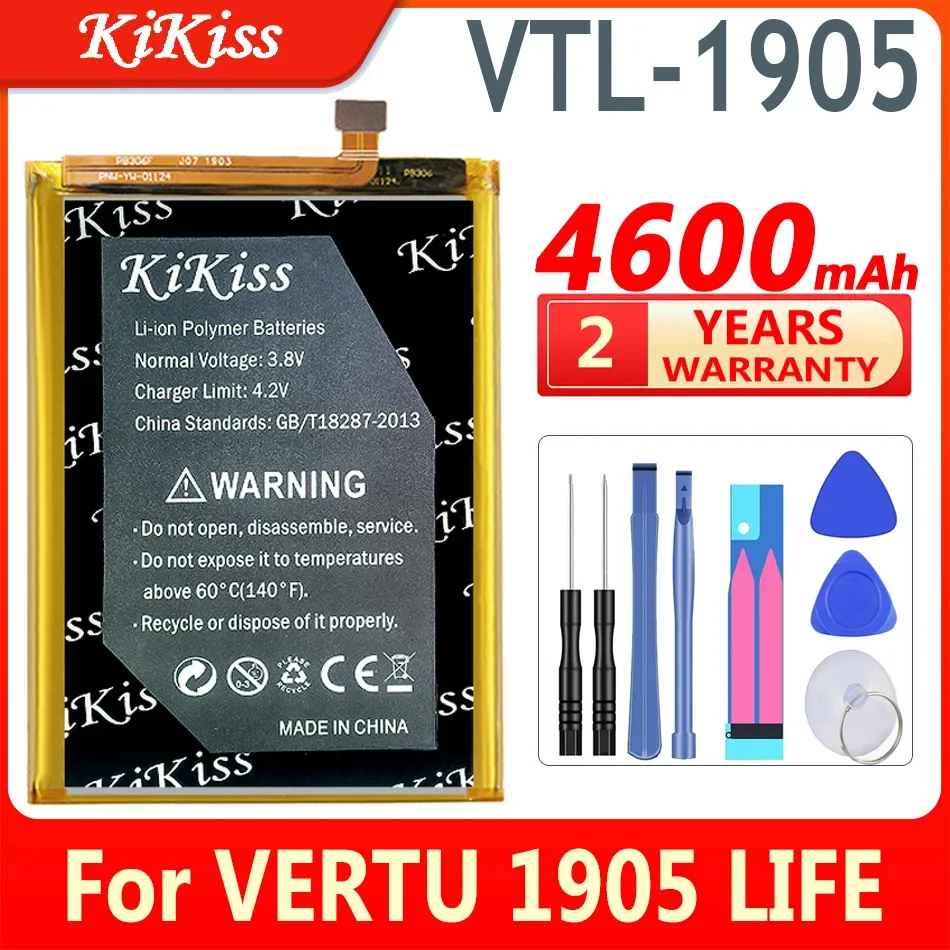 

4600mAh KiKiss LPN385440B Battery for VERTU 1905 VTL-1905 Mobile Phone Batteries High Capacity Batteries