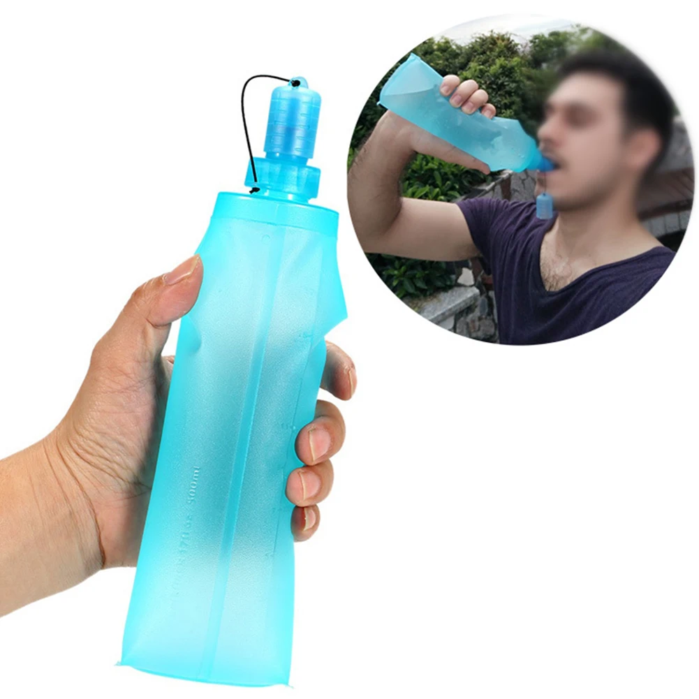 

Travel Folding Camping Collapsible Gift Reusable Outdoor Hiking Portable Soft Flask Climbing Pack Drink Water Bottle