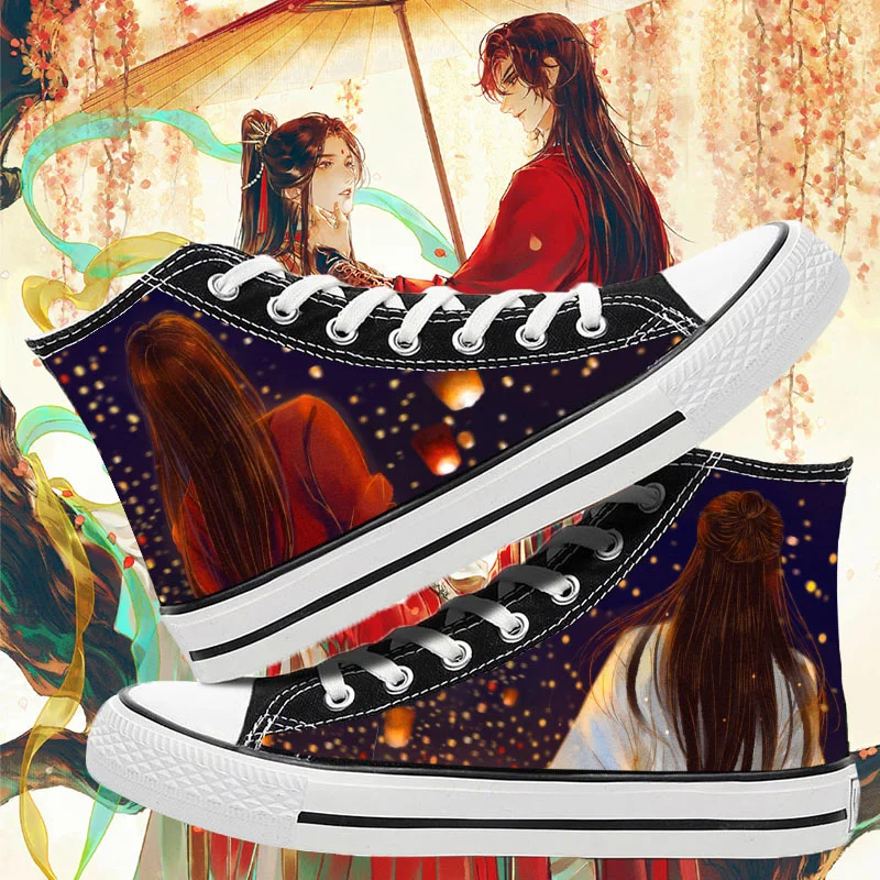 

Tianguancifu Cos Xielian Huacheng Cosplay Shoes Canvas Fashion Shoes Casual Men Women College Anime Cartoon Student High Help