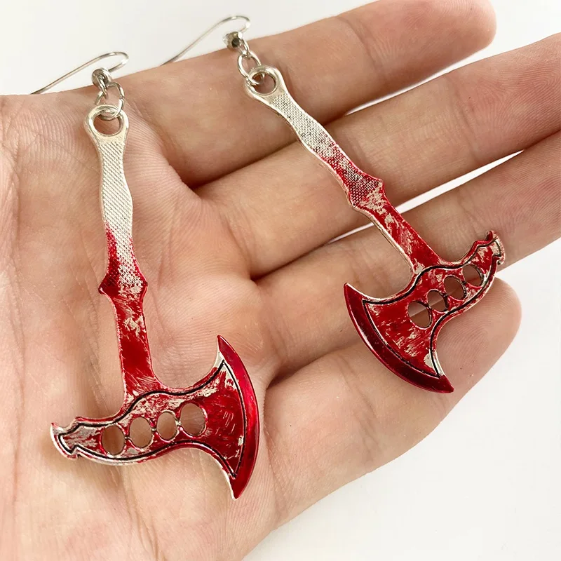 

Hot New Halloween Fashion Jewelry Popular Axe Scissors Earrings Exaggerated Earrings Wholesale Jewelry Gifts