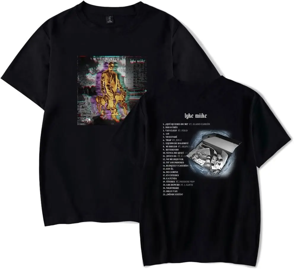 Футболка Myke Towers новый альбом топы Lyke Mike Merch футболка для женщин и мужчин