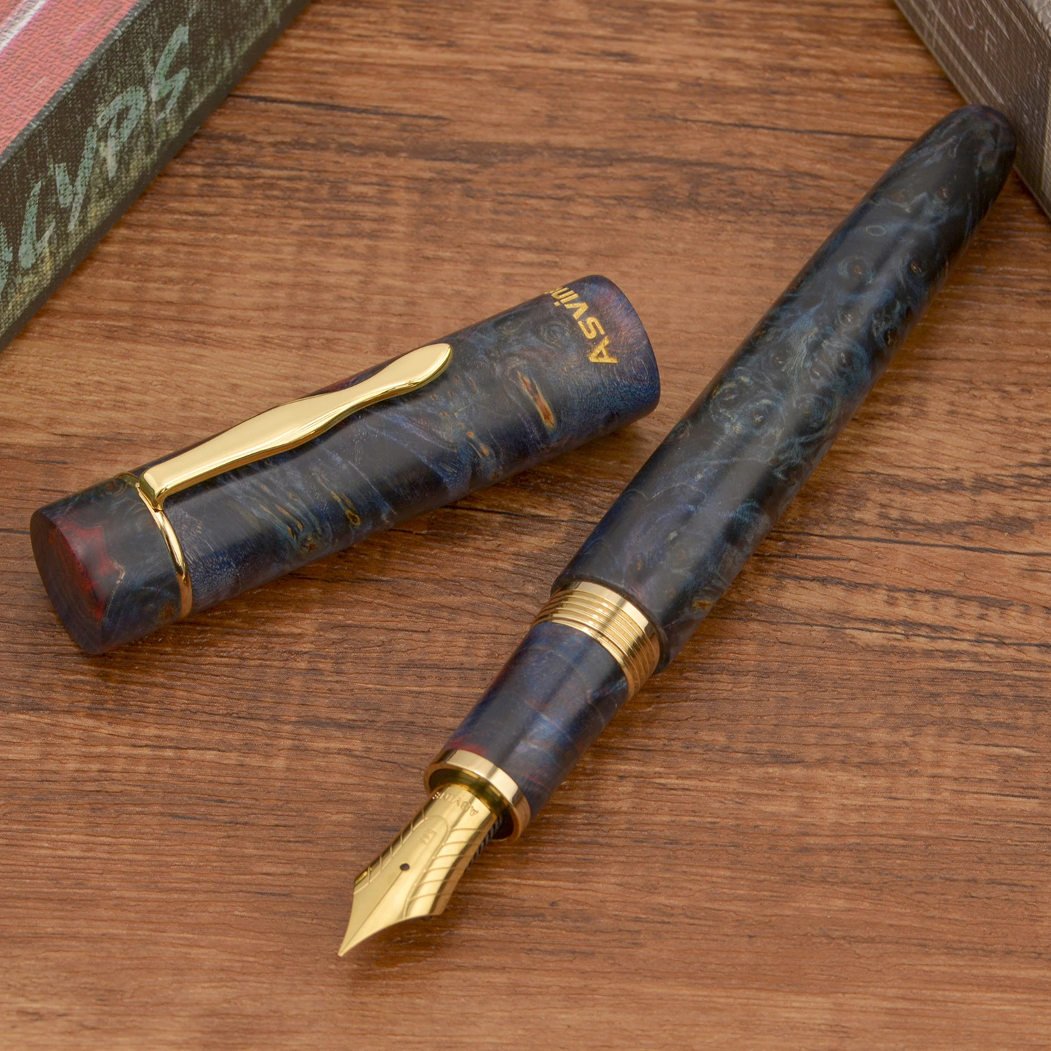 Перьевая ручка Asvine C2000 стабилизированное дерево №8