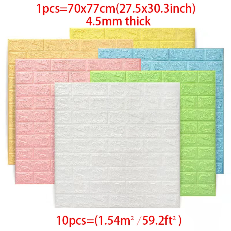 

Самоклеящиеся водонепроницаемые звукоизоляционные самоклеящиеся настенные наклейки 3D 0,45 см для украшения дома