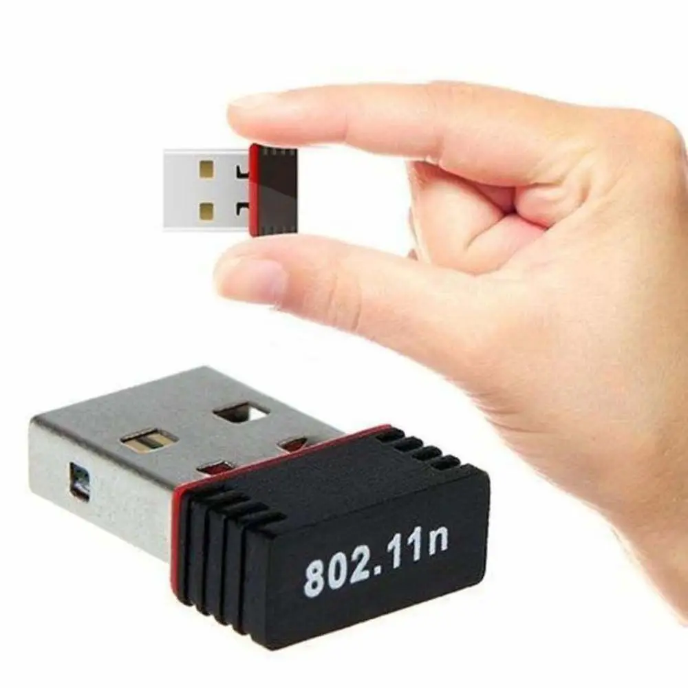 Фото Мини-компьютер Wifi адаптер для ПК/ноутбука Wi-Fi сетевая карта 150 Мбит/с USB-адаптер ПК беспроводной приемник №4