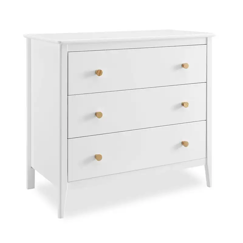 

Casey 3 Drawer Dresser, Bianca White/Natural