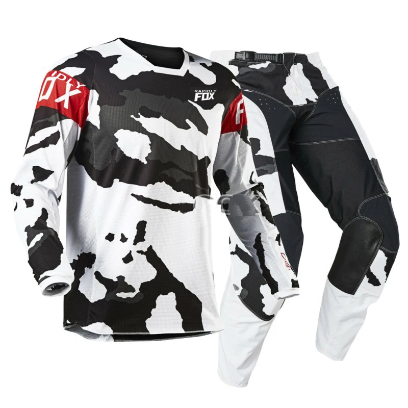 

2022 rapidly fox motocross gear set jersey and pants mx motorcycle racing suit mtb Off Road FLEXAIR motorbike clothing enduro