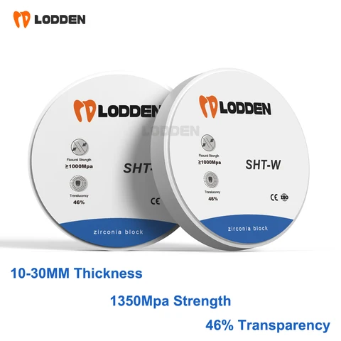 Стоматологический блок Lodden циркониевый 98 мм  SHT-W